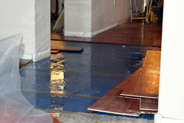 Professional Water Damage Restoration technician working in Augusta, ME
